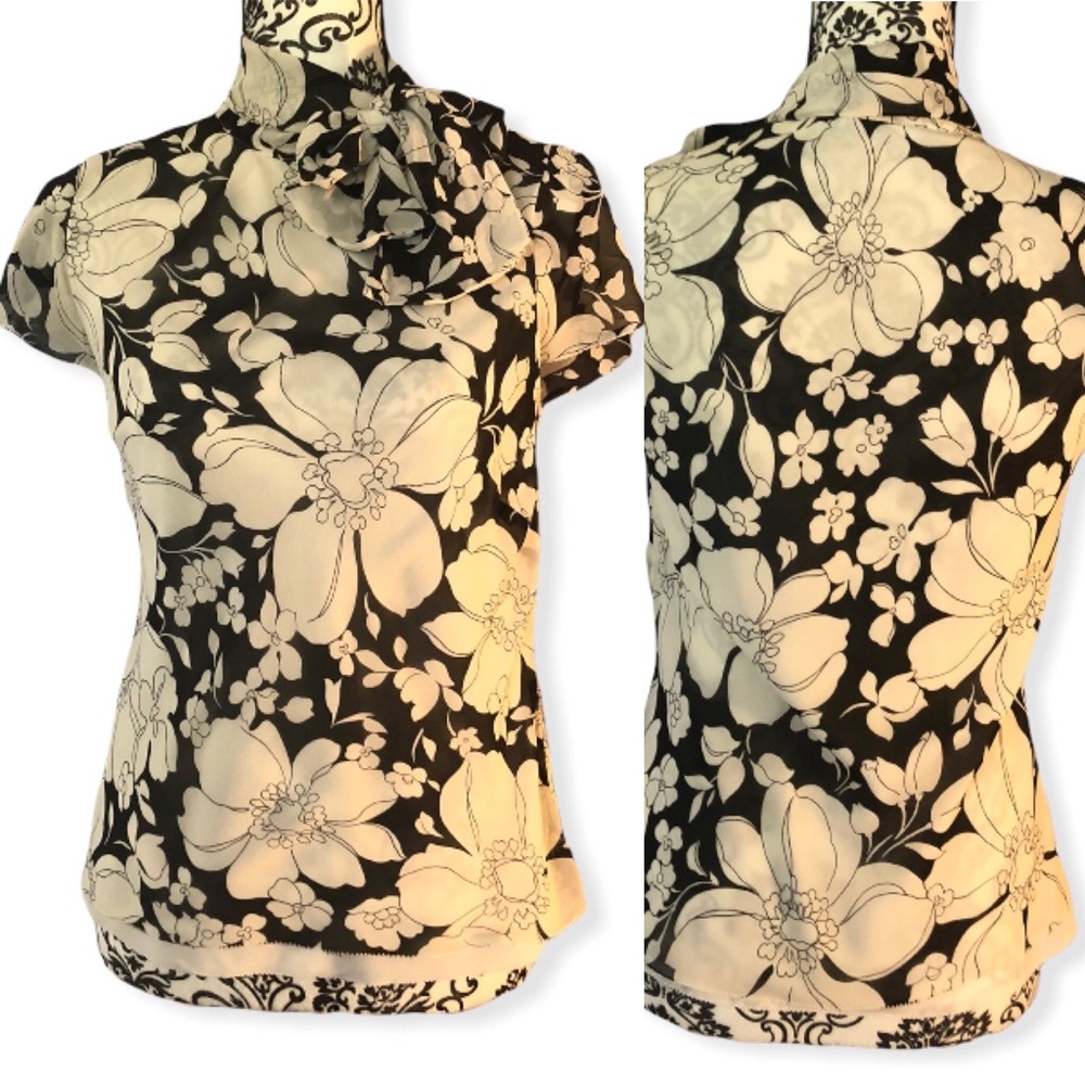 Banana Republic Scarf Blouse